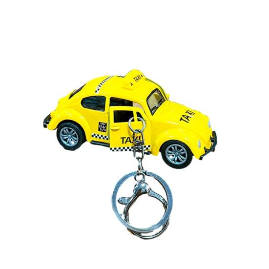 

Keychain Pendant with Opening Door Design Compact Size Realistic Alloy Car Shape Key Chain Bag Hanging Accessories жовтий