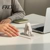 Elegant Desktop Sculpture Yoga Shape Phone Stand, Creative Sculpture, Imitation Stone Frosted Decor Texture Decorative Ornament, for Desk And Bedside