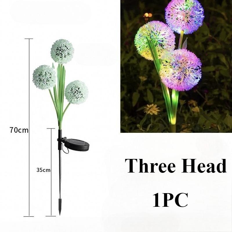 Solar Powered Dandelion Simulation LED Lights, Courtyard Garden Decorative Lights, Outdoor Lawn Landscape Ground Mounted Lights