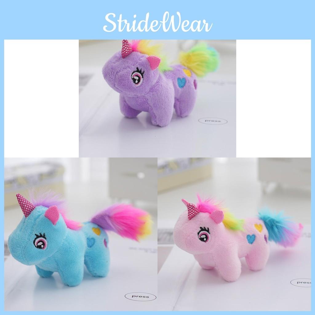 Theme Unicorn Cartoon Plush Toy Backpack Pendant Cute Keyring Decoration Gift