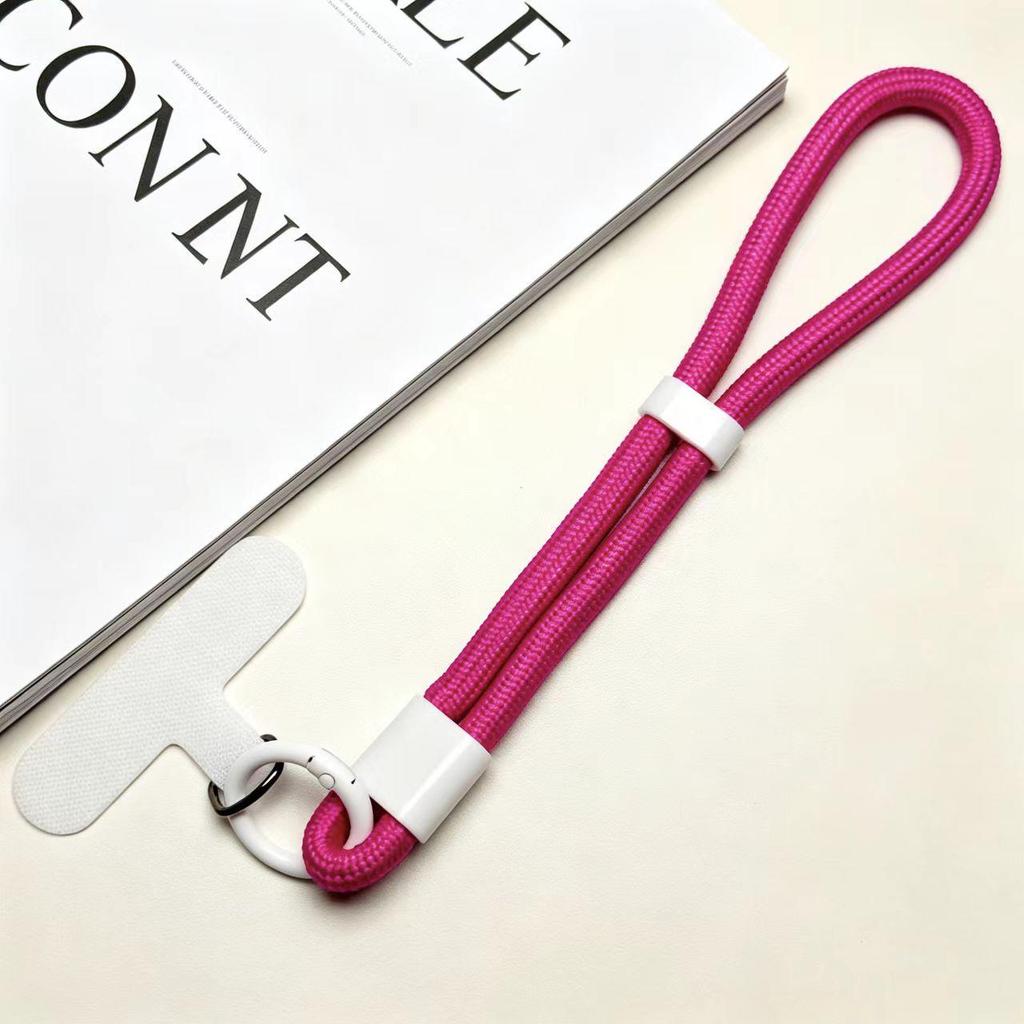 Adjustable 6mm Braided Anti-Drop Mobile Phone Wrist Strap with Self-Locking and Multi-Color Options