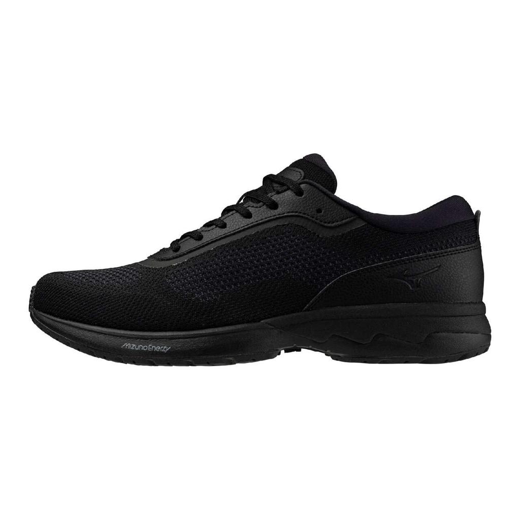 Mizuno Wave Walking Casual 3E Cross-E XE-NS Shoes, Sneakers, Business, Commuting, Travel, White, Black, Navy, Black, 27.5 cm,