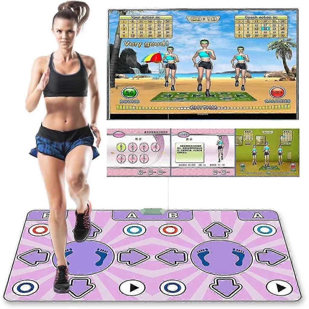 AI Camera Dual-Player Wireless Dance Mat – A non-slip dance mat suitable for both children and adults.