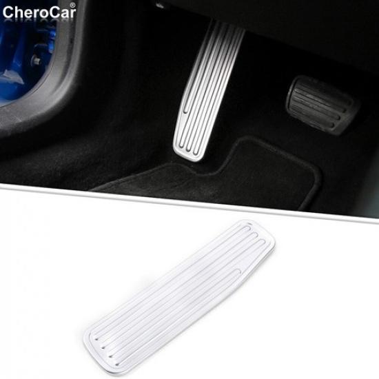 Metal Sliver Auto Left Foot Rest Pedal Pad For Chevrolet Camaro 17+ Accessories