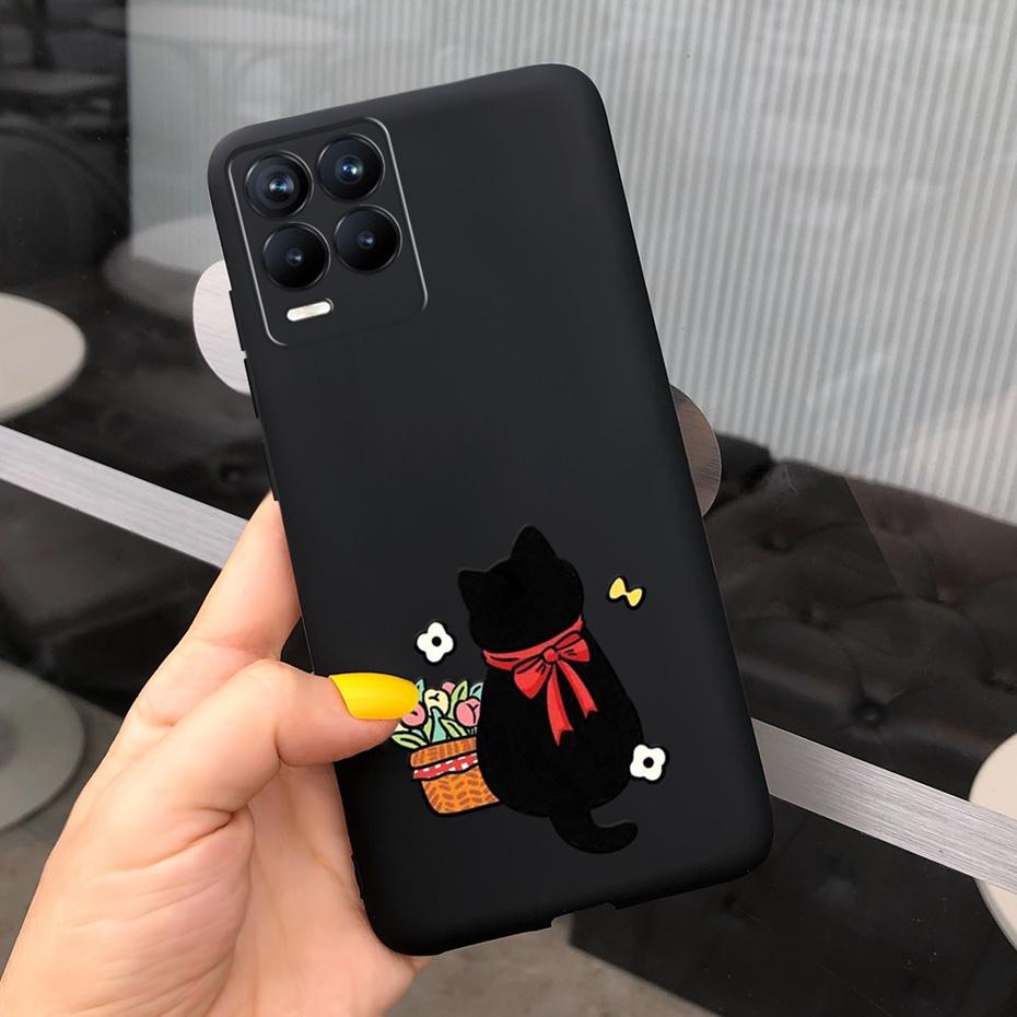 For Realme 8 Case Lavender Sunflower Silicone Back Cover For Realme 8 Pro 8i Realme8 4G RMX3085 Soft TPU Phone Case Luxury Coque