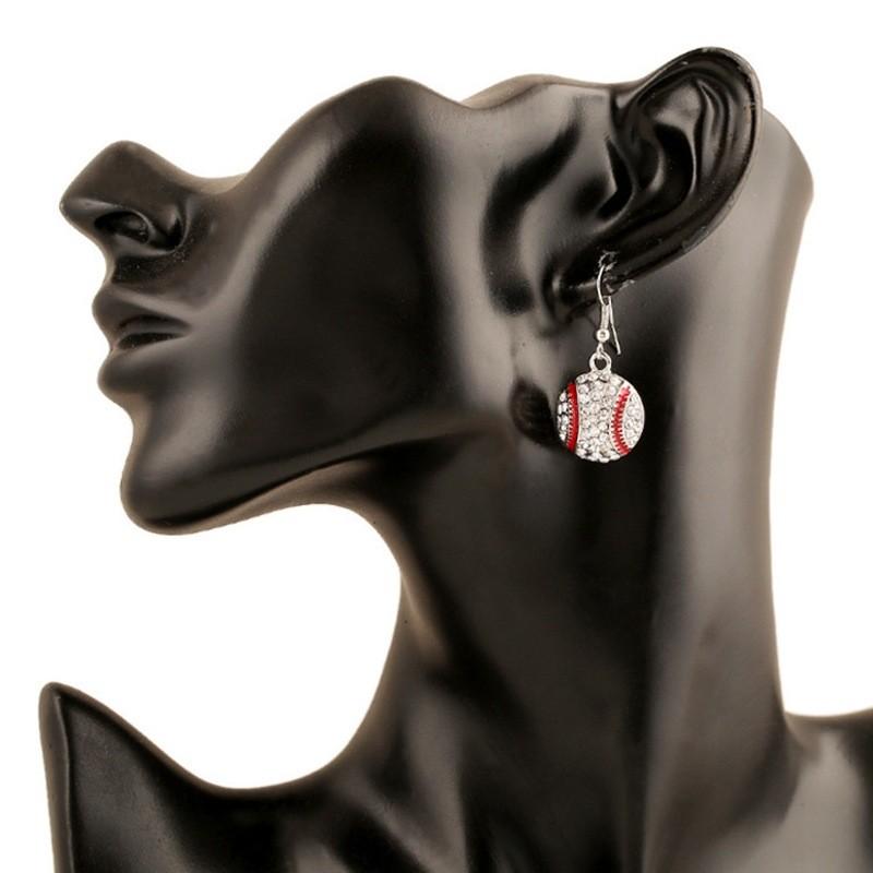Basketball Water Pendant Earrings For Women With Fashionable Sport Elements And Trendy Look