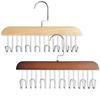 1/1pc Wooden Sling Hanger Organizer with Multiple Hook Multi-functional Women Storage Bra Hanger Home Wardrobe Storage Rack