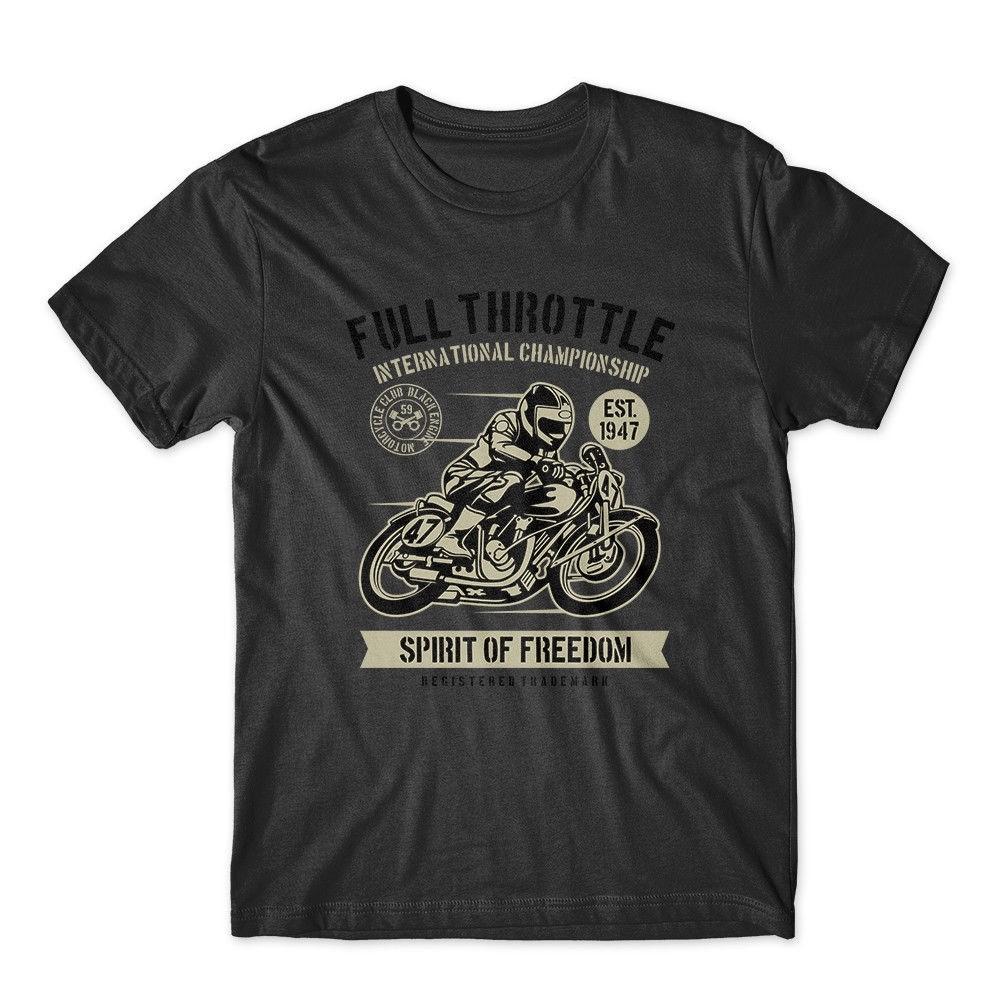 

Full Throttle Tshirt 100% Cotton Premium Tee Motorcycle Shirt New 4XL