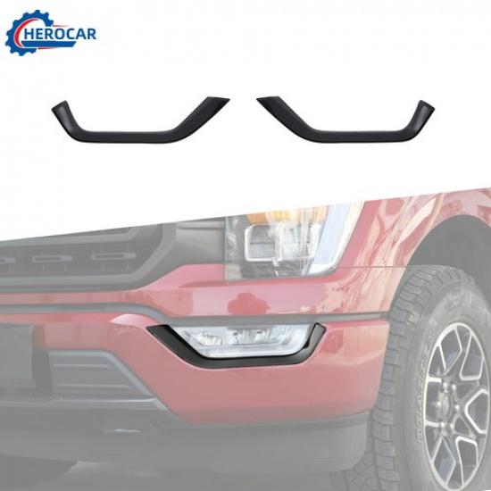 Front Fog Light Lamp Cover Trim Frame Decoration For Ford F150 21+ Accessories