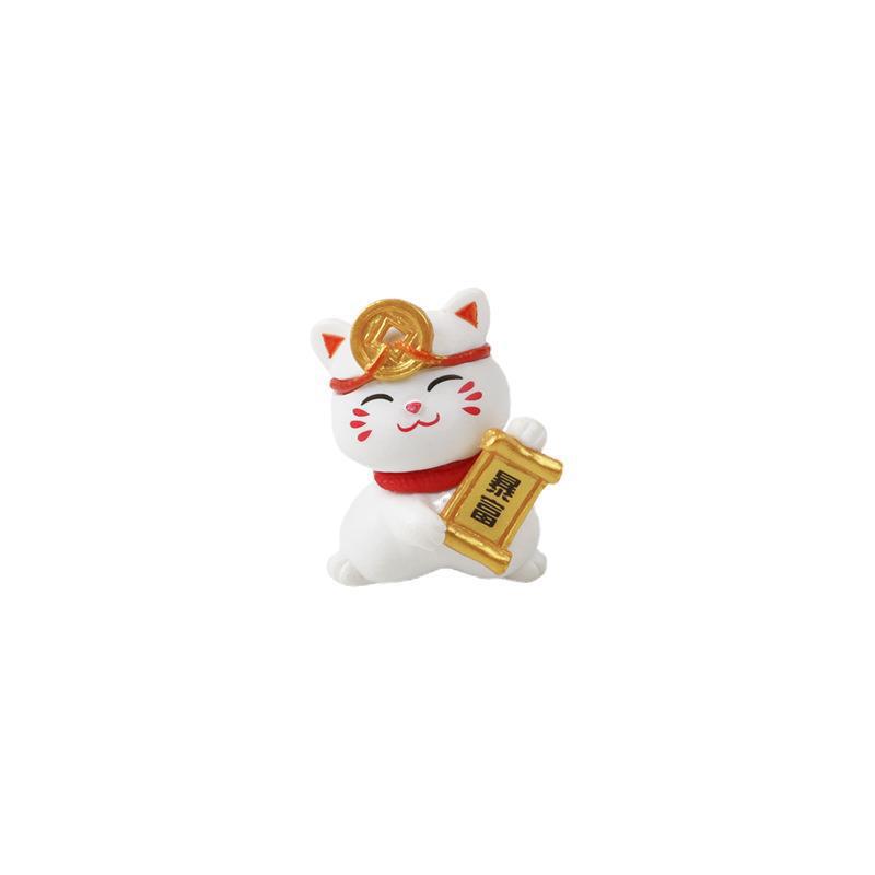 Cartoon Maneki Neko Ornamente Tier Figur Katze Schwein Modell Glück Reichtum Desktop Auto Dekoration