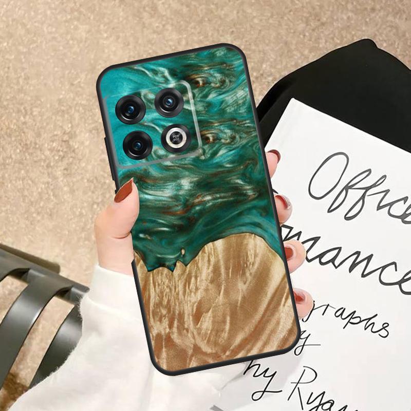 Traveler Protective Wood Resin Case For OnePlus 15 15R 13 13R 13T 12 12R 11 10 Pro 8T 10T Nord 5 CE 2 3 4 Lite N20 N30 Cover