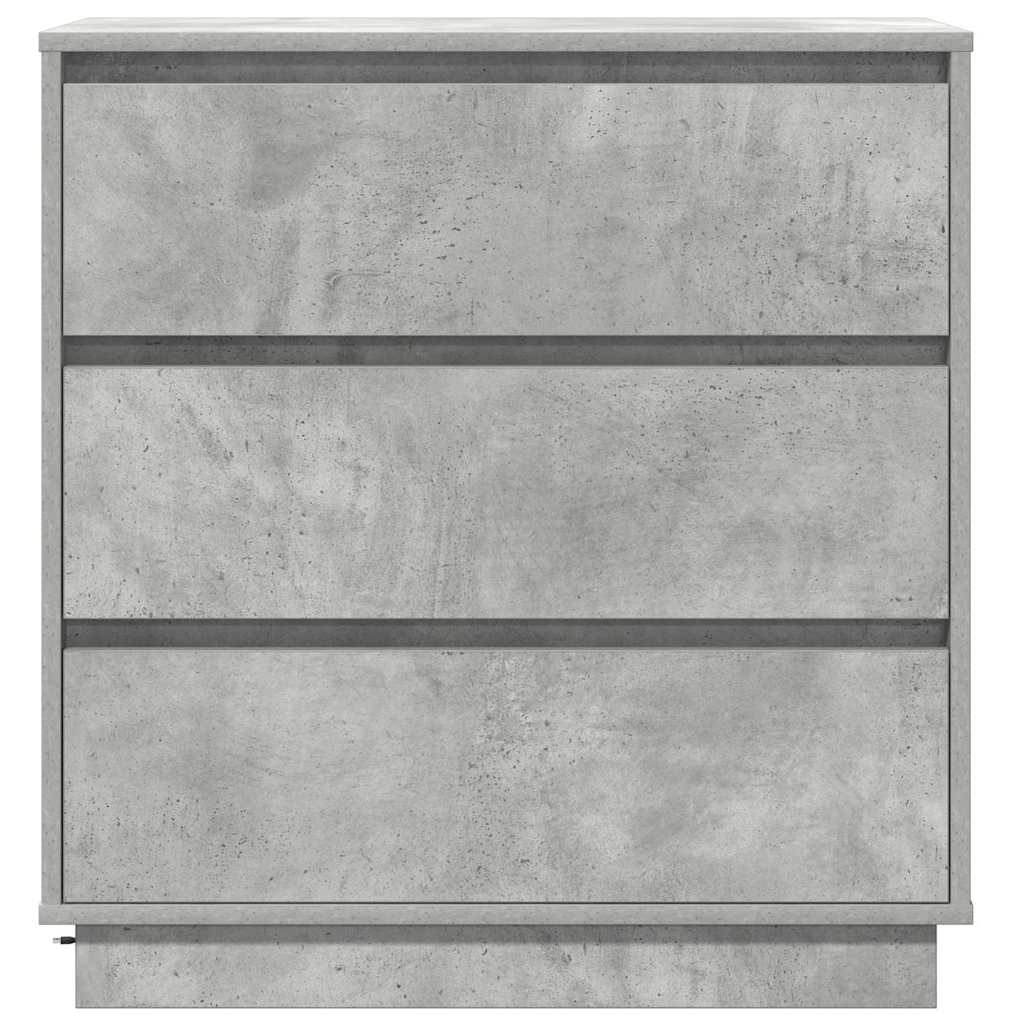Nightstand Concrete Grey 71 X 34.5 X 75 Cm Engineered Wood