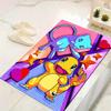 1Pc Pokemon Love Story Rug, Office Carpet Indoor Outdoor Doormat, Non-Slip Soft, Living Room, Christmas Halloween Gift M929406