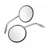 Motorcycle Rearview Mirror Universal 10mm Motorcycle Rearview Mirrors Scooter Chrome Round Side Mirror