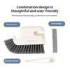 Window Track Cleaning Brush with Non-Slip Grip Sliding Door Window Sill Cleaning Scrubber 3 in 1 Groove Crevice Scrub Cleaning Tool