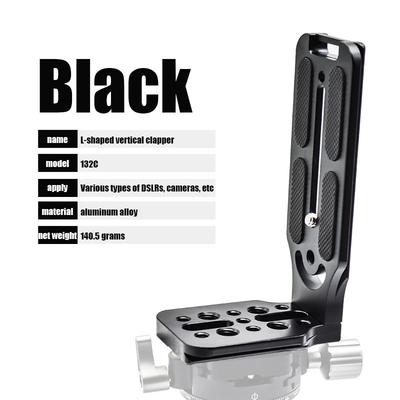 L-bracket Universal Quick Release Plate With 1/4” Screw, Vertical Camera Mount For Tripod, Compatible With Nikon And Fuji