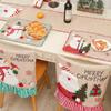 Santa Claus Christmas Chair Cover Cloth Wear for Chairs Dinner Chair Seat Cover  Restaurant