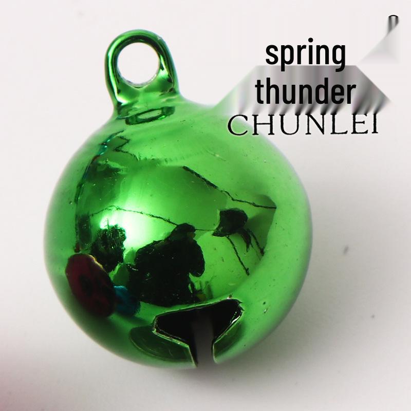 18 mm Färgstark Galvaniserad Husdjurshalsbandsklocka - Julprydnad Vakuumpläterad Järnklocka