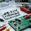 ABKP-TO-220 Linear Stabilivolt Assortment 10 Values Voltage Regulator LM317T L7805CV L7806 Voltage Regulator
