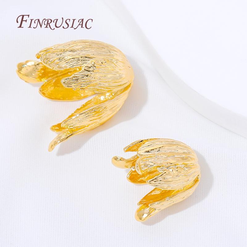 18K Gold Plated Tulip Bead Caps Large Flower End Caps For Jewelry Making DIY Bracelet Necklace Findings,Earring Accessories