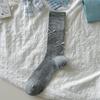 Ballet Style Solid Color Bow Mid Tube Socks Summer Cotton Lightweight Breathable Fashionable Soft Comfortable Casual Women Socks