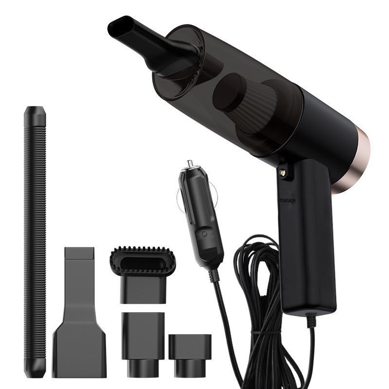High Power Dual-Purpose Car Wireless Vacuum Cleaner - Portable Handheld 3-in-1