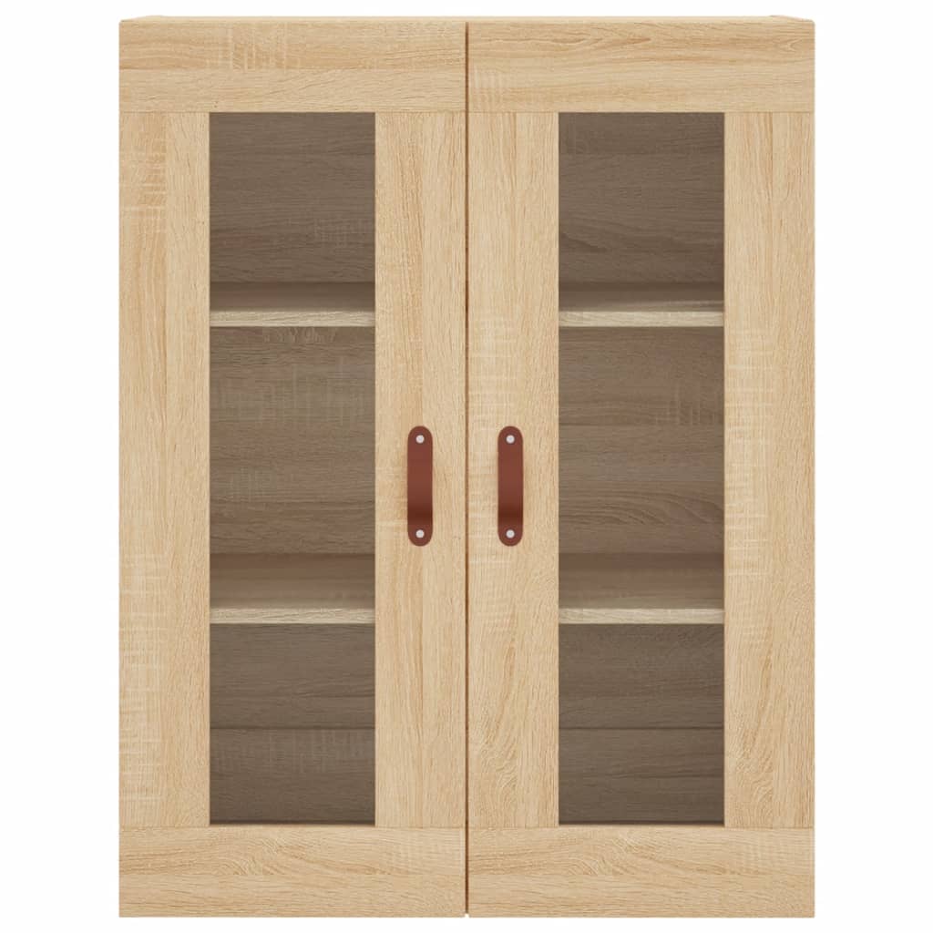 Wall Cabinets 2 pcs Sonoma Oak Wood Based Material