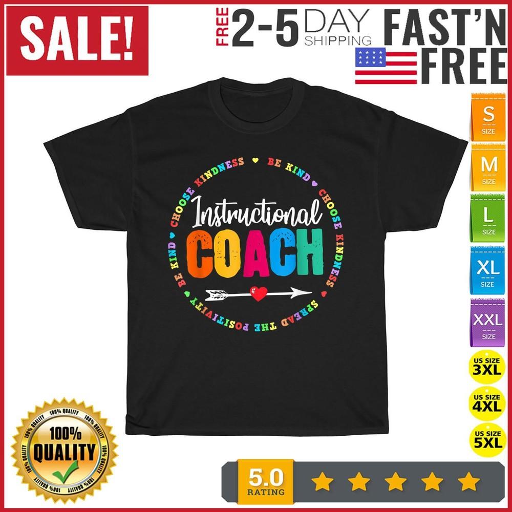 

Instructional Coach Crew Back To School Matching Group Vintage T Shirt Men Women M