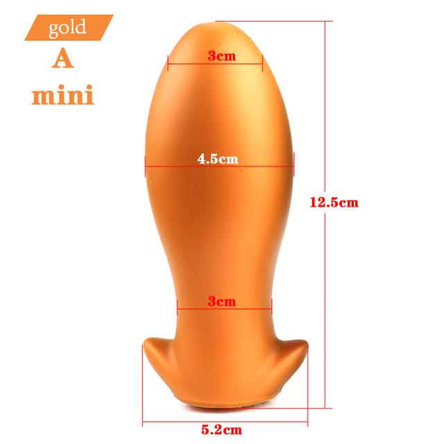 Soft Egg Butt Plug Big Anal Plug Silicone Anal Vaginal Dildo Plug Ball Prostate Anus Expander Erotic Anal Sex Toys For Woman Men
