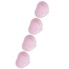 4 Pieces   Quartz   Hrt Shape Carved Decoration Romantic Stone Suitable for Expressing Love for Lovers