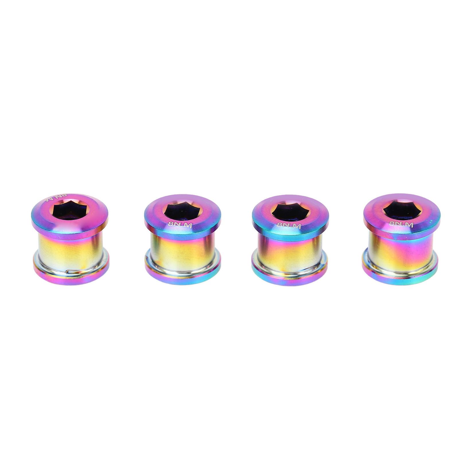 

4 шт. 6,5 мм Велосипедный винт одинарной звезды из титанового сплава Аксессуар Цельная резьба Звезды для BMX