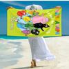 Personalized customized proof beach towel with Barbapapa pattern - soft, absorbent, quick-drying, perfect swimming, camping&bathing