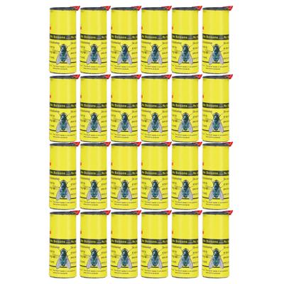 24PCS Mosquito Fly Insect Traps Catcher Fly Paper Strips Roll Tape for Indoor Use