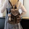 Black Backpacks for Women Soft Leather Rivet Waterproof Backpack Trendy Women School Bags Girl Travel School Back Bags Bagpack