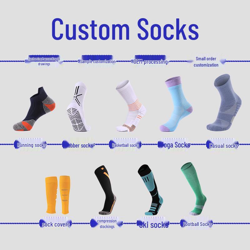 Adult Men's High-Elastic Breathable Sports Socks - Pressure Training, Sweat-Absorbent Calf, Professional Shin Guard.