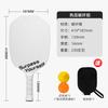Carbon Fiber Pickleball Paddle Set With Case 2 Balls Lightweight Tournament-Ready Racquet Beginners To Advanced Players