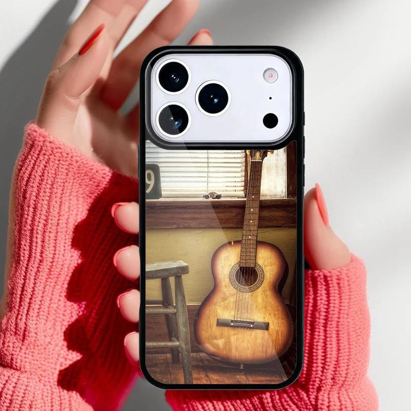 Guitar Instrument Music Phone Case for iPhone 17 16 15 14 13 Pro Max Back Cover for 12 11 Pro Coque