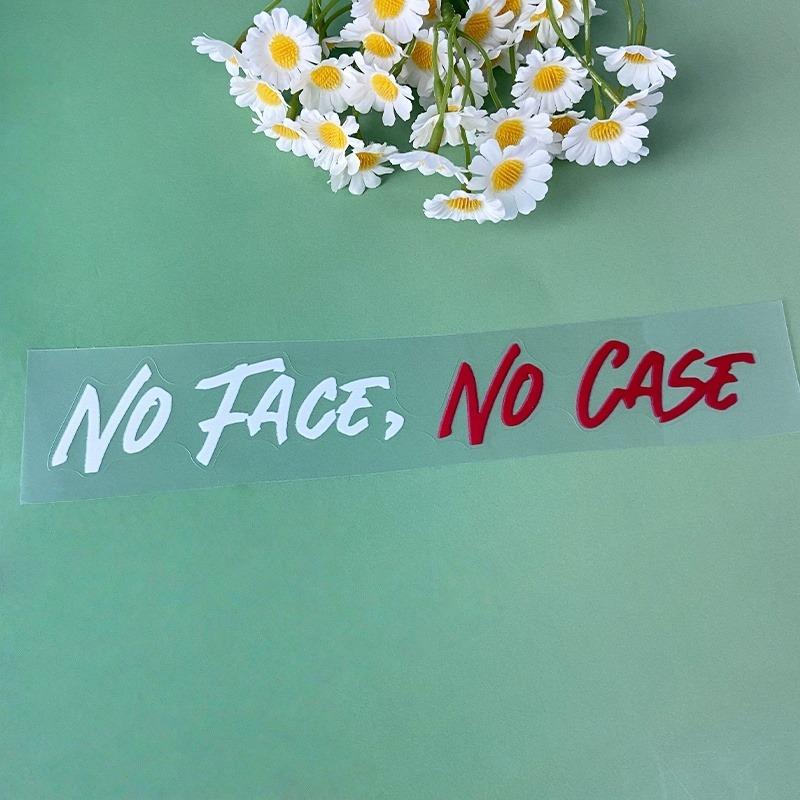 1PC NO FACE NO CASE Motorcycle Helmet Sticker Waterproof Self Adhesive for Motorbike Helemt Fuel Tank Durable Vinyl Decals