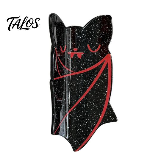 Funny Bat Shape Hair Pins Halloween Cute Claw Clip for Thick Hair, Acrylic Strong Grip Creative Ornaments Women Girls, Gothic Style Accessories