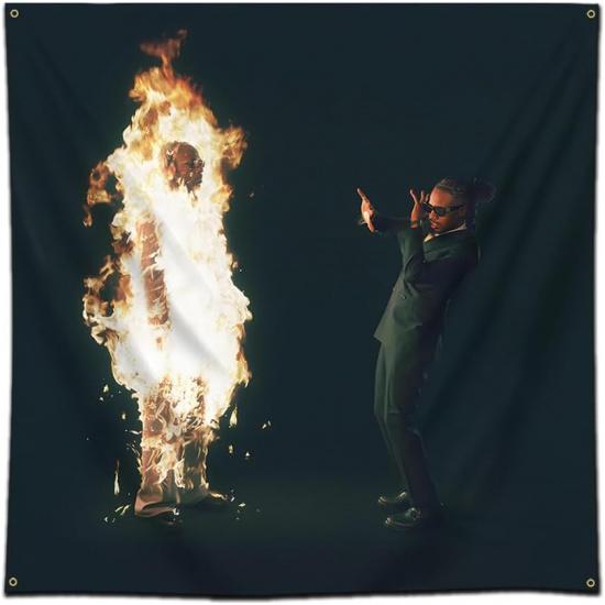 ENMOON Album Cover Tapestry Flag Hanging Living Room Bedroom Dorm Aesthetic Decor 48x48inch