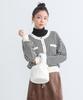 Music Jacquard Knit Pullover Ivory [Earth & Ecology] Women's Sweatshirt,