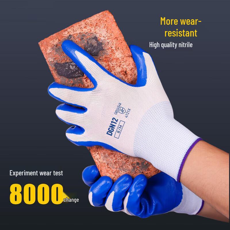 NHZHIW Nitrile Dipped Work Gloves