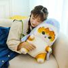 50Cm Comic Sharks Kitty Plushy Item Simulated Beasts Comical Plush Huggable Cushioned Figure Giant Scale Nap Bolster Bday Present