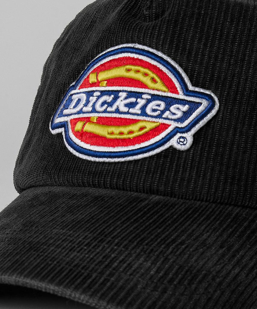 DICKIES Tree Logo Corduroy Trucker Cap Washed Black