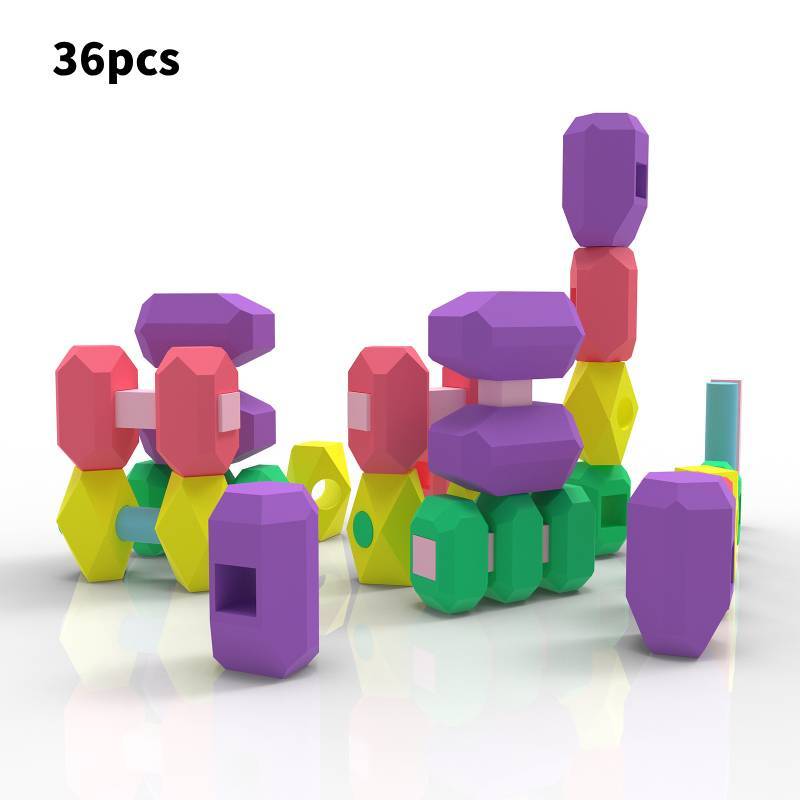 Silicone Building Blocks Toy For Kids Educational Diy Creative Play Set For Early Learning