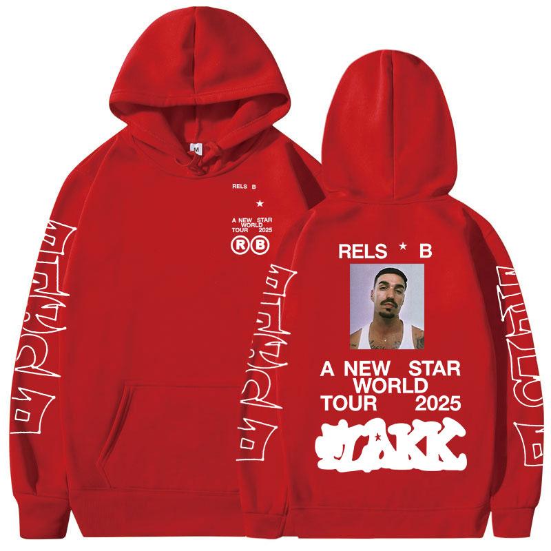 Rapper  Rels B A New Star World Tour  Hoodies Men Women Clothing Fashion Hip Hop Sweatshirts Oversized Long Sleeve Pullovers