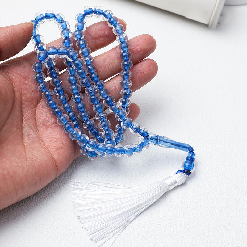 99 Klar gefärbte Kern-Muslime Gebetsperlen - Nahöstlicher Arabischer Rosenkranz Schmuck