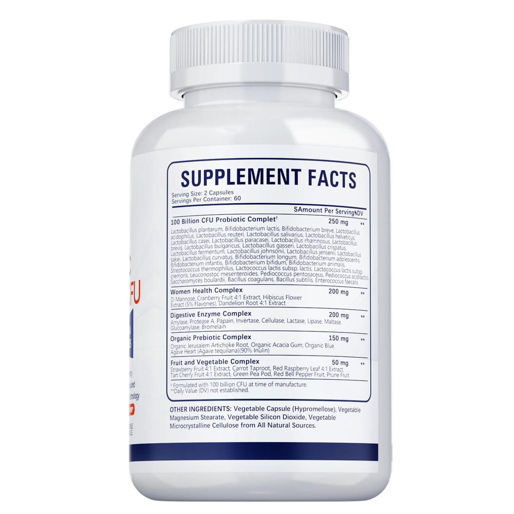 Capsule probiotiche per donne, contiene prebiotici, integratore probiotico, salute dell'intestino, adatto agli adulti