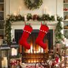 1PC Hanging Ornament Large Hanging Socks Gift Packaging Christmas Stocking Home Red Christmas 46x29cm