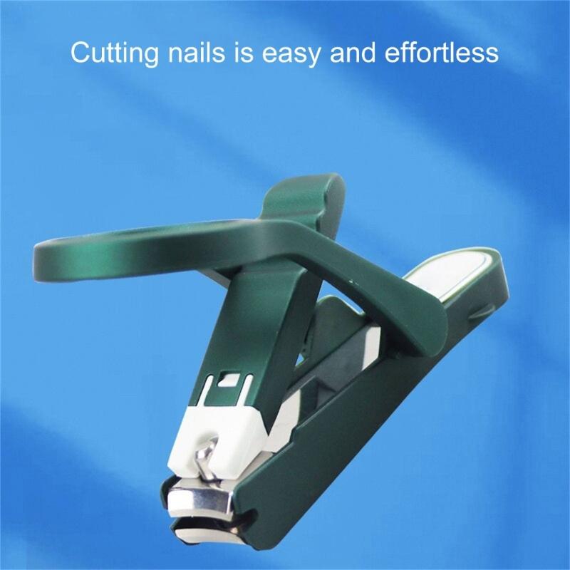 Removable Magnifier Nail Clippers with Splash Proof Design for Elderly Precisions Trimming Fingernails Toenails Cutter